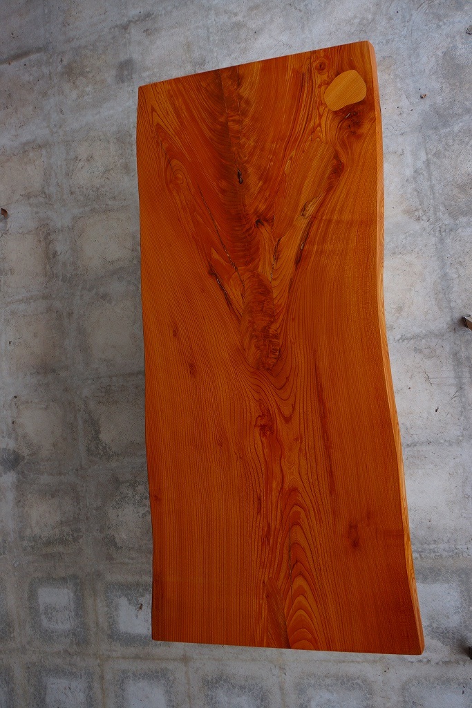 一枚板 欅（けやき・ケヤキ）材埋木 カウンター、テーブル用天板 
