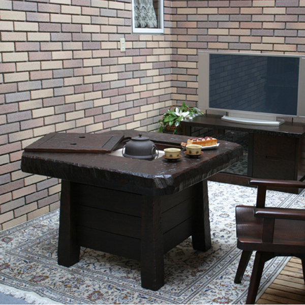 UZUKURI-火鉢 クルミ材 一枚板テーブル・無垢材家具の祭り屋